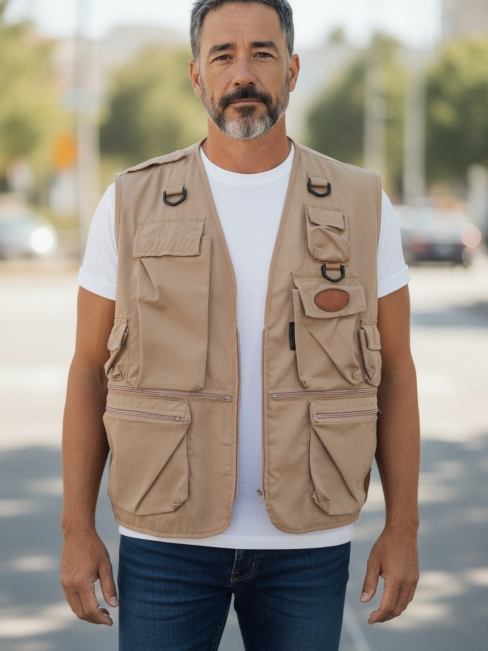Vintage Reporter Made in France Multi-Pocket Utility Fishing Vest XL